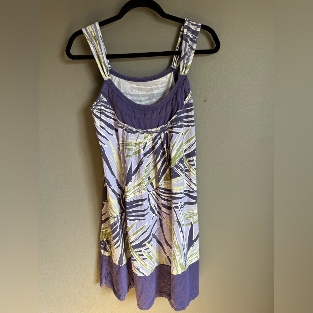 Calvin Klein Tropical Print Sleeveless Dress Sz. M